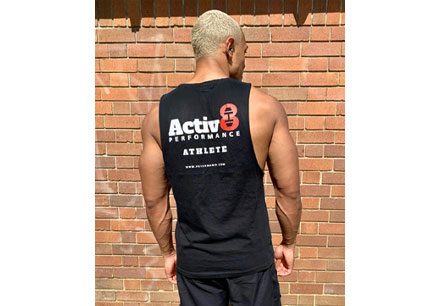 Branded Activ8 Muscle-T Mens - Back